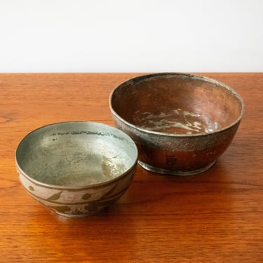 Antique Persian Metal Bowls