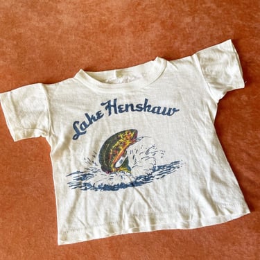 50s Lake Henshaw kids souvenir shirt 