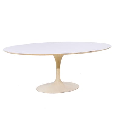 Eero Saarinen for Knoll Mid Century 78 Inch Oval Tulip Dining Table - mcm 