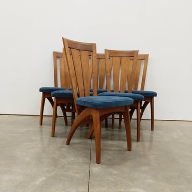 Set of 6 Vintage Danish Modern Naver Dining Chairs 