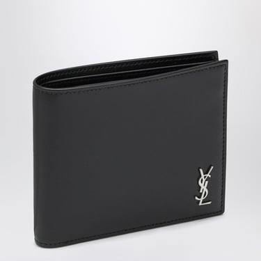 Saint Laurent Black Leather Bi-Fold Wallet Men