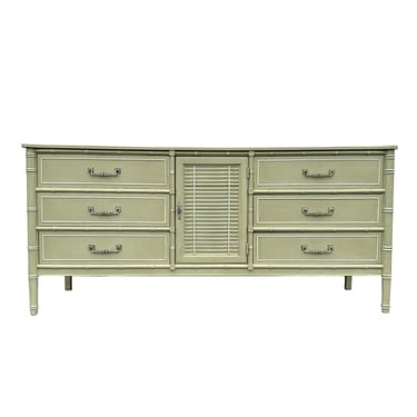 Faux Bamboo Dresser with 9 Drawers by Henry Link Bali Hai 70