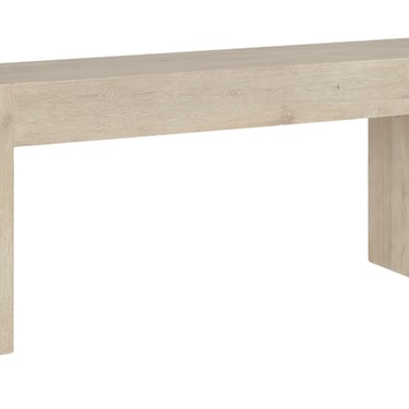72” Simple Modern Rustic Oak Console Table in light warm wash finish by Terra Nova Furniture Los Angeles 