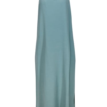 Eileen Fisher - Seafoam Green Sleeveless Maxi Slip Dress Sz L