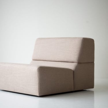 Modern Groove Lounge Chair - Modular Collection 