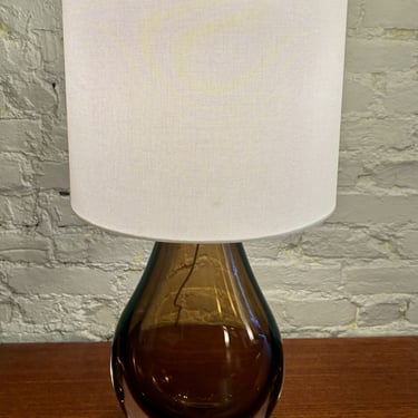 Sommerso Glass Lamp from Murano Italy for Baker