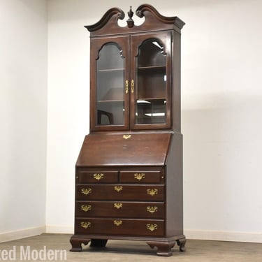 Ethan Allen Solid Cherry Secretary Desk 