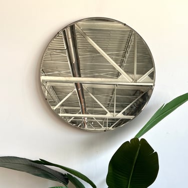 Small Vintage Circular Mirror