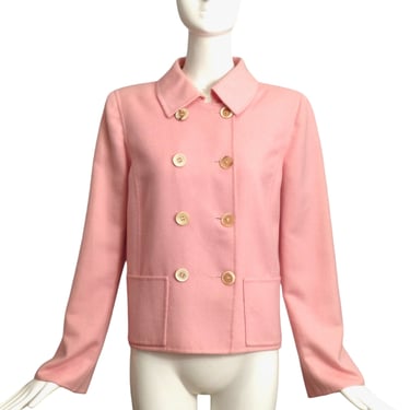 OSCAR DE LA RENTA- 2006 Pink Wool Jacket, Size 8