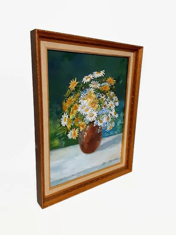 Botanical Still Life Oil Painting By Artist