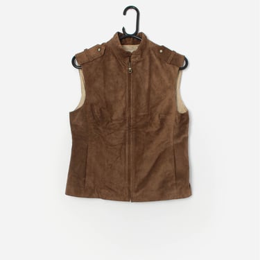 Vintage brown suede vest by Massimo Dutti - Medium 