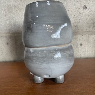Artist Signed Biomorphic Pottery Vase