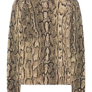 Dries Van Noten Women Snake Print Tanna Sweater