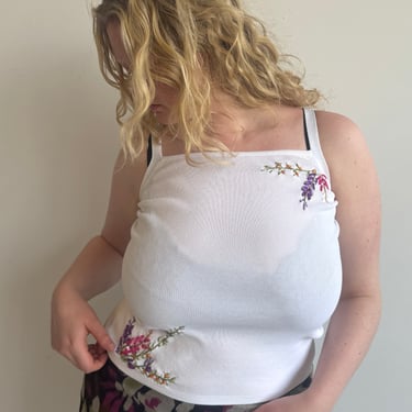 Vintage - Embroidered Tank (Fits M-XL)