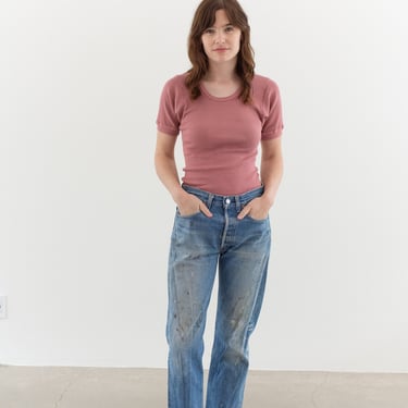 Vintage 30 Waist Levi 501xx Jeans | Painter Worn in Mended Holes Denim | Made in USA | 