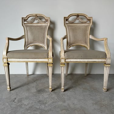 Vintage Drexel Heritage Neoclassical - Style Accent Chairs - A Pair 