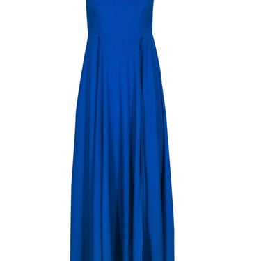 Naven - Cobalt Blue Maxi Dress w/ Front Slit Sz XS