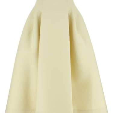 Bottega Veneta Woman Ivory Wool Skirt