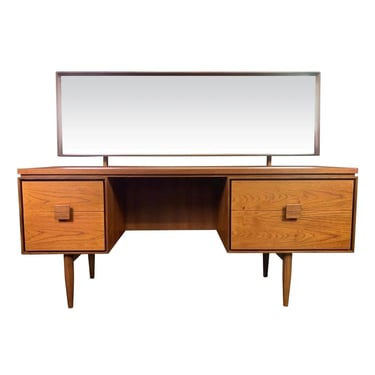 Vintage British Mid Century Modern Teak Vanity by Kofod Larsen for G Plan 