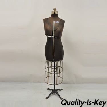 Vintage Acme Adjustable Collapsible Dress Form Mannequin Size A