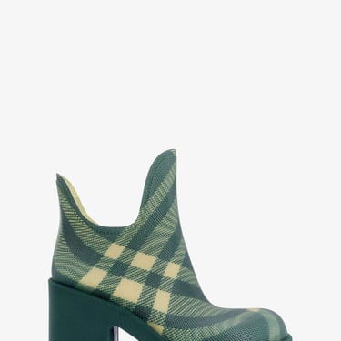 Burberry Woman Ankle Boots Woman Green Boots