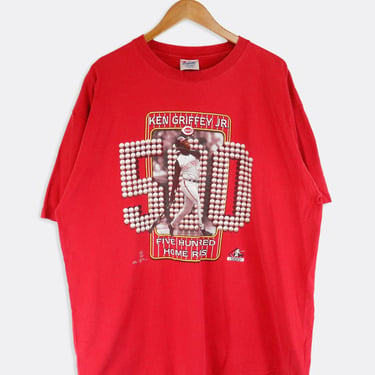 Vintage 2004 MLB Ken Griffey JR Five Hundred Home Runs Graphic T Shirt Sz 2XL
