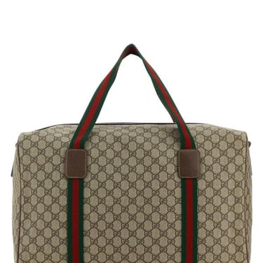 Gucci Man Gg Supreme Fabric Travel Bag