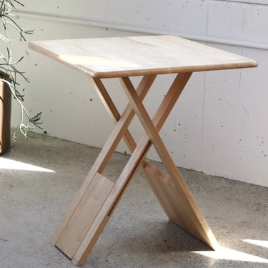 Blonde Folding Bistro Table