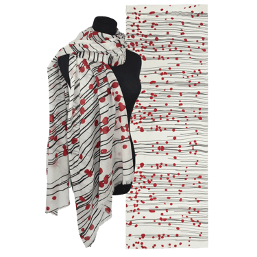 Contemporary Wool Scarf | Sakura