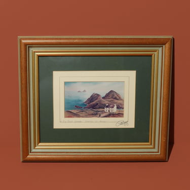 Vintage Framed Scenic Art, Framed Art, Gallery Wall Art 