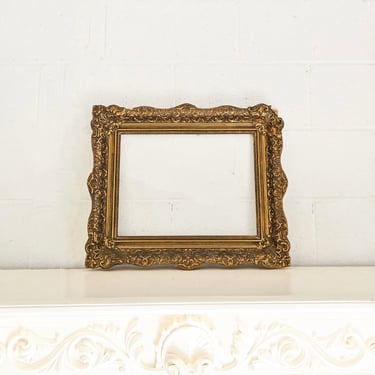 antique french wood and plaster frame