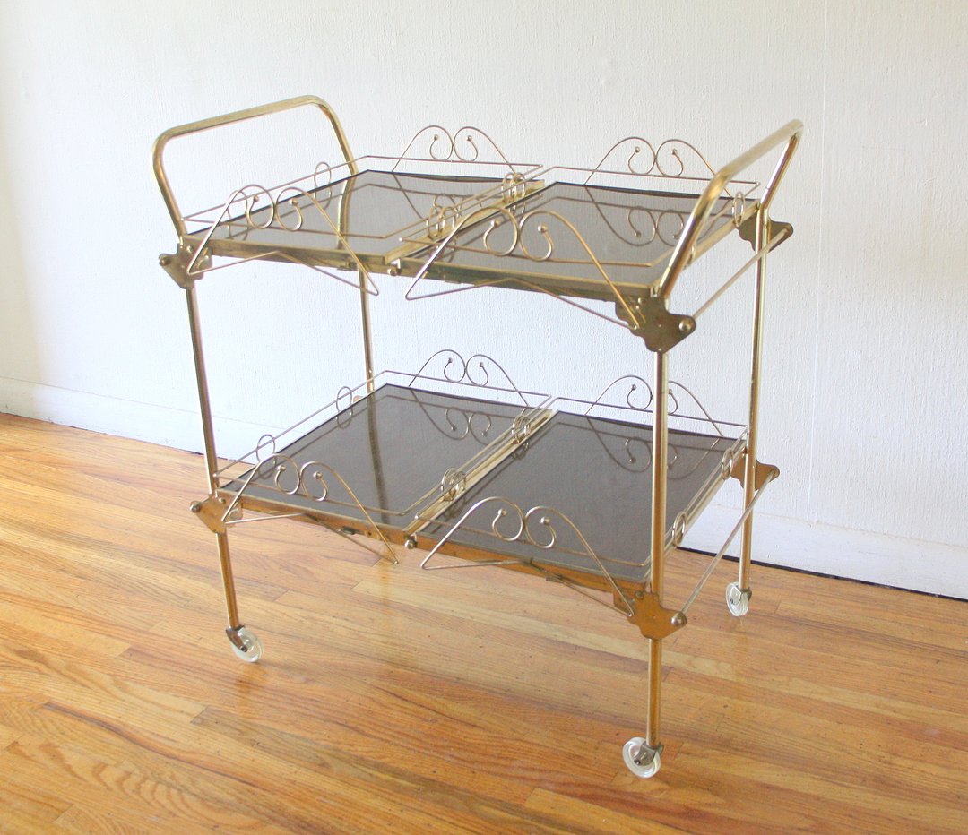 Mid Century Modern Bar Serving Cart Picked Vintage Philadelphia