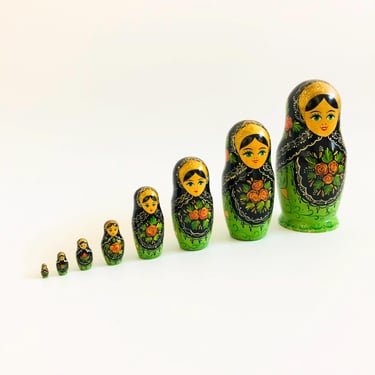 Russian Nesting Dolls - Set of 8 - Ceprueb Nocag 