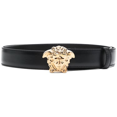 Versace Men La Medusa Leather Belt