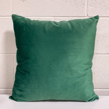 Emerald Green Velveteen Pillow