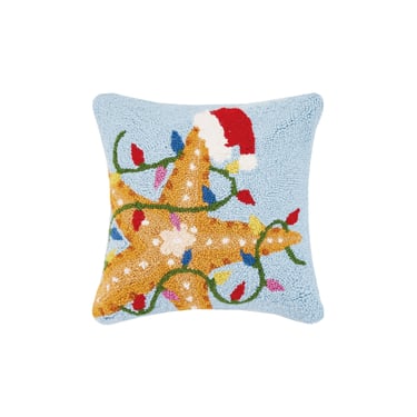 Festive Starfish Hook Pillow