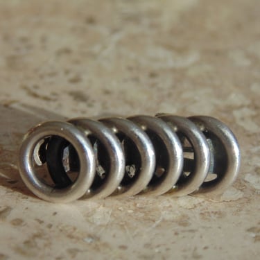 Sigi Pineda ~Sterling Silver Vintage Modernist Rings Tie Clip 