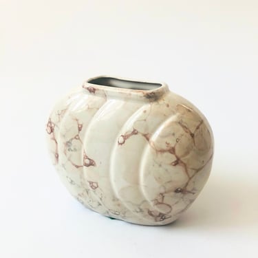 Embossed Ceramic Pillow Vase 