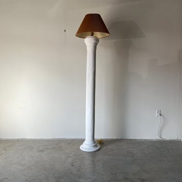 Tall Vintage Plaster Floor Lamp 