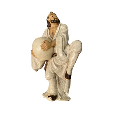 Chinese Shiwan Ceramic Damo Bodhidharm Figure 