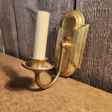 Vintage Brass Wall Sconce 3.5 x 7.5 x 5.5