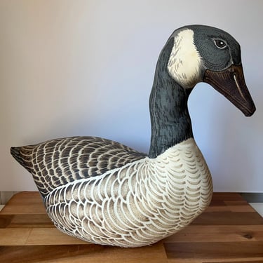 Black and Brown Vintage Canadian Goose Door Stop. Country Home Decor 