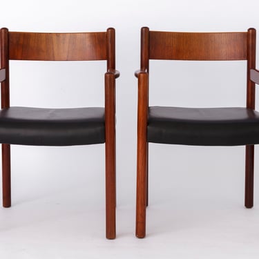 2 of 12 Vintage Armchairs, 1960s, Danish Teak 