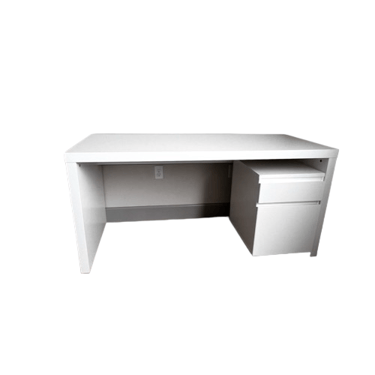IKEA White Desk w/ 2 Drawer Filing Cabinet  JS188-35