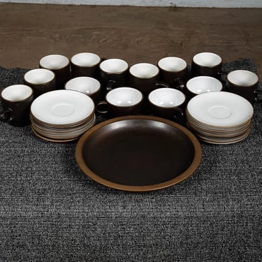Mid Century Modern 28 Pc Set Ceramics Edith Heath Saucer Coffee Cups Plates Tea