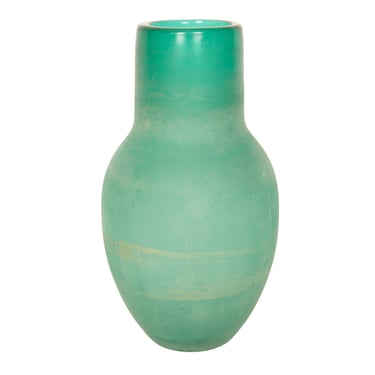 Textured Green Murano Vase/Vessel