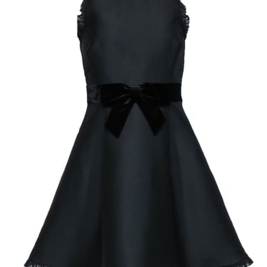 Kate Spade - Black Sleeveless Fit & Flare Dress w/ Ruffles Sz 4