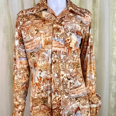 1970's Ye Olde Mapp Disco Shirt