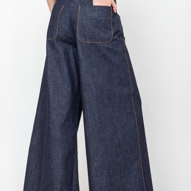 Susanne Bommer Extra Wide Denim Pants - Dark Blue