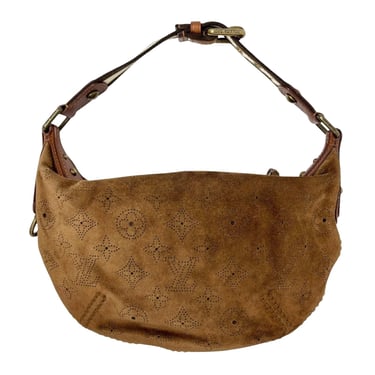 Louis Vuitton Suede Logo Shoulder Bag